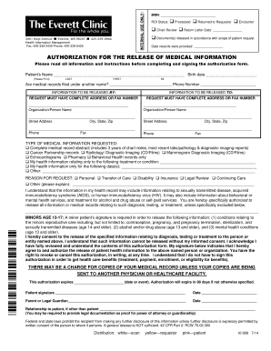 Authorization for Release of Medical Information