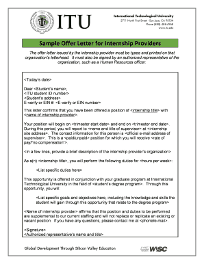 SUMMER 2016 VERSION - SAMPLE OFFER LETTERdocx