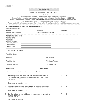 Humira Prior Authorization Form