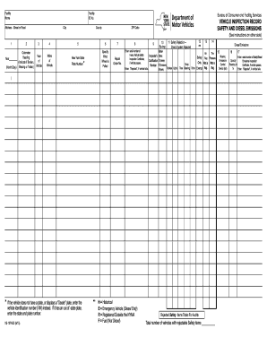 New York Vehicle Inspection Record