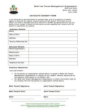 Advocate Consent Form