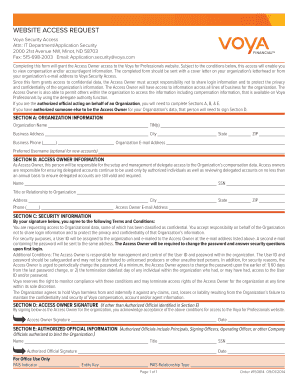 Voya Security Access Request Form