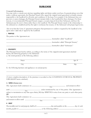 standard residential lease agreement