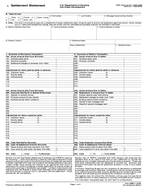 HUD-1 Settlement Statement
