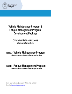 Vehicle maintenance program & fatigue management program ... - transport wa gov