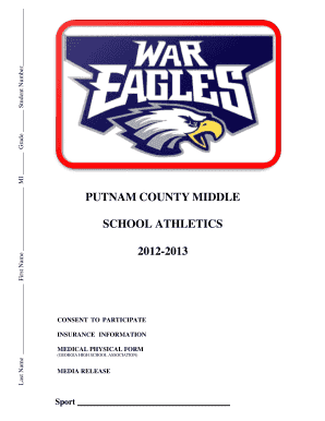 Georgia High School Association Medical Physical Form