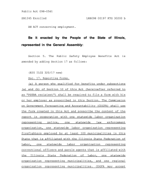 Illinois PSEBA Recipient Reporting Form