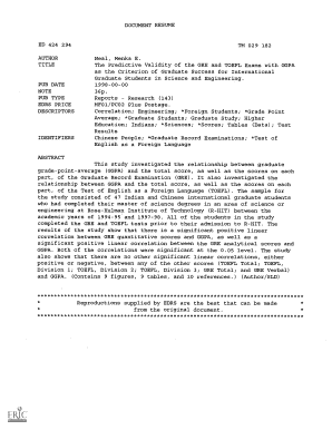 toefl predictive validity ggpa