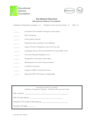 Student Enrollment Form