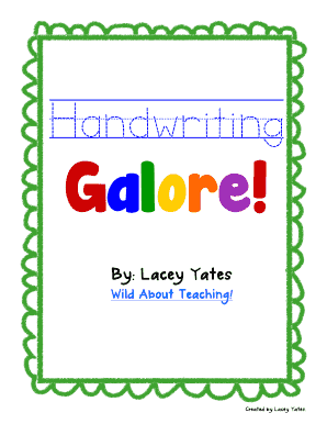 Handwriting Practice Worksheet