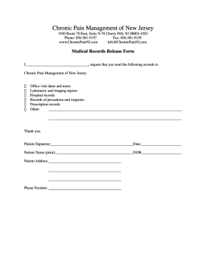 Medical Records Release Form
