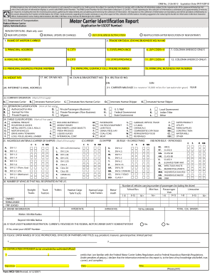 USDOT Number Application