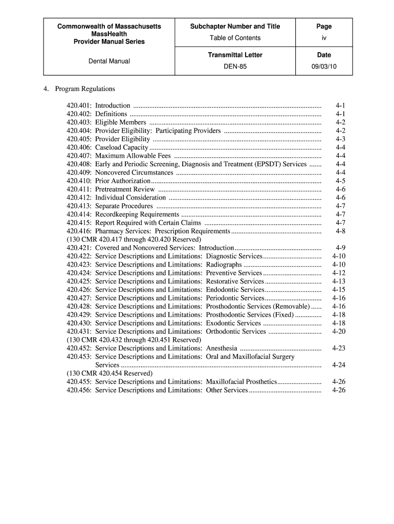 Fillable Online mass Commonwealth of Massachusetts MassHealth Provider