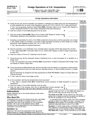 Schedule N (Form 1120) Foreign Operations of U.S. Corporations