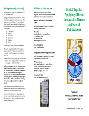 Tri fold brochure template google docs - tri-fold brochure format . - US Board on Geographic Names - geonames usgs