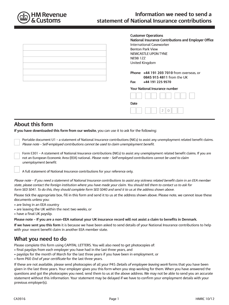 Hmrcgovukforms2005ca3916pdf 2012 Fill Out Sign Online DocHub