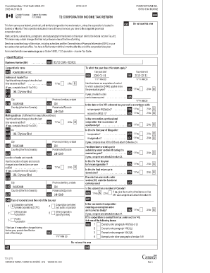 T2 Corporation Income Tax Return