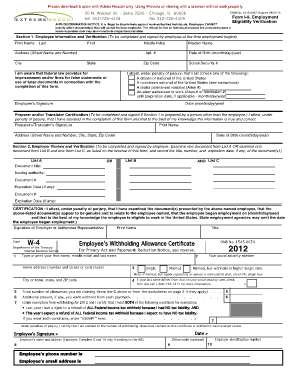Form I-9 Employment Eligibility Verification