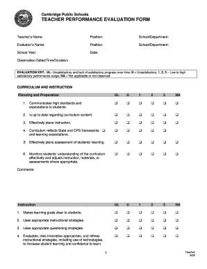 performance appraisal form doc