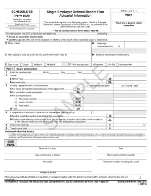 Schedule SB Single-Employer Defined Benefit Plan