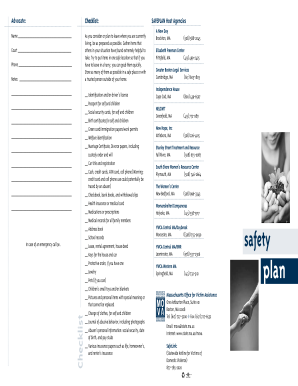 SAFEPLAN Checklist for Abuse Victims