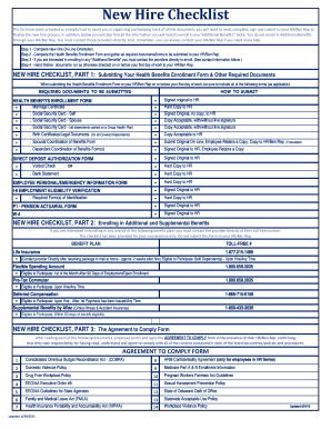 New Hire Checklist