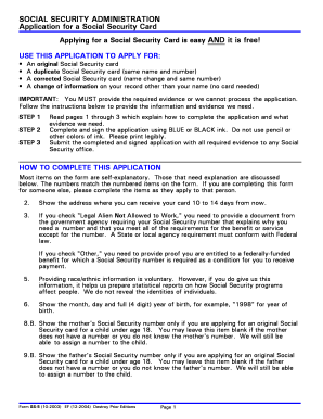 Social Security Card Application