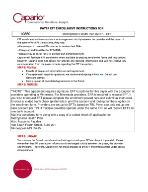 EFT Enrollment Instructions