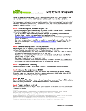 Home Service Provider Hiring Guide