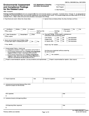 HUD Environmental Assessment Form