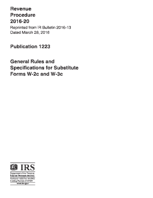 IRS Publication 1223: Substitute Forms W-2c and W-3c