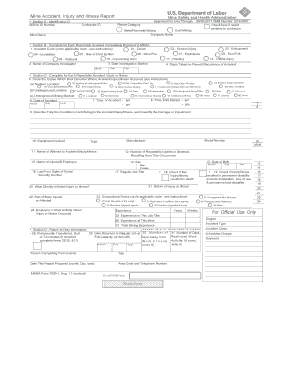Mine Accident Injury and Illness Report
