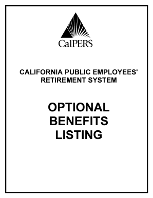 Optional Benefits Listing PERS-CON-40 October 2015 - calpers ca