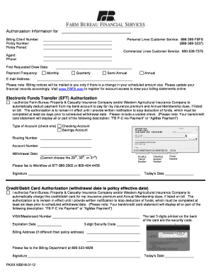 Electronic Funds Transfer Authorization Form