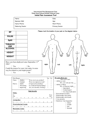 Initial Pain Assessment Tool