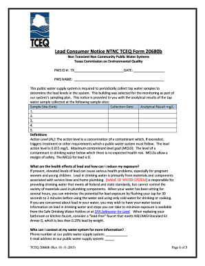 Lead Consumer Notice Form 20680b