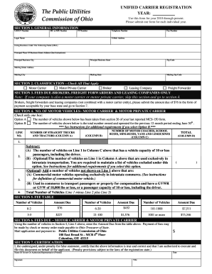 Ohio Unified Carrier Registration Form