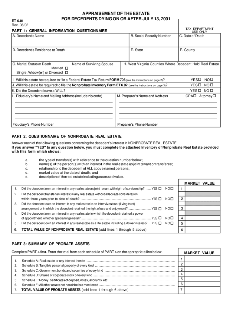 wv probate forms Preview on Page 1