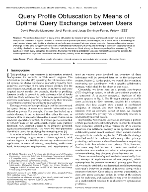 Query Profile Obfuscation by Means of Optimal Query Exchange ...