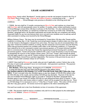 Residential Lease Agreement
