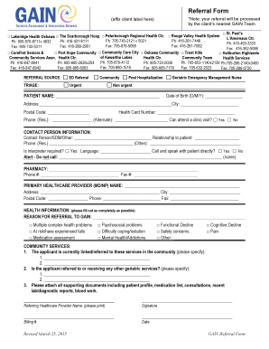 GAIN Referral Form