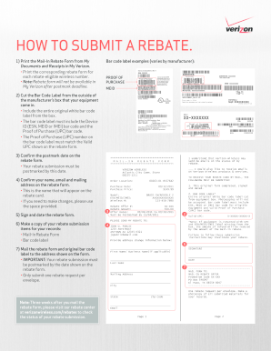 How to submit a rebate. - Verizon Wireless
