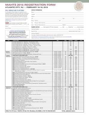 MAHTS 2015 Registration Form