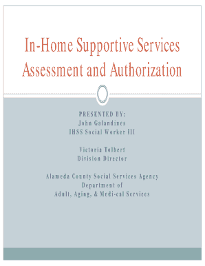 Biopsychosocial assessment social work - In-Home Supportive Services Assessment and Authorization - cdss ca