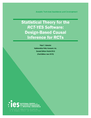 Supplier assessment checklist - Statistical Theory for the RCT-YES Software: Design-Based Causal ... - ies ed