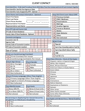SHIP Client Contact Form