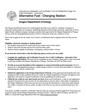Oregon Residential Energy Tax Credit Application