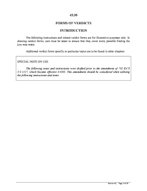 Illinois Negligence Verdict Forms