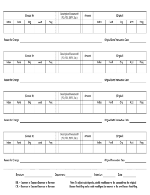 Adjustment Voucher Form