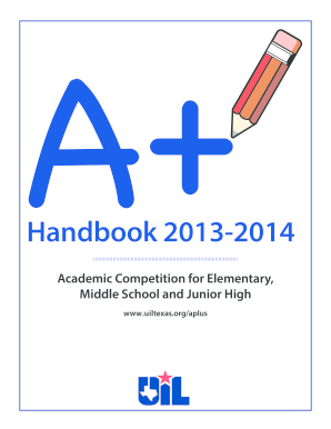 A+ Academic Handbook 2013-2014